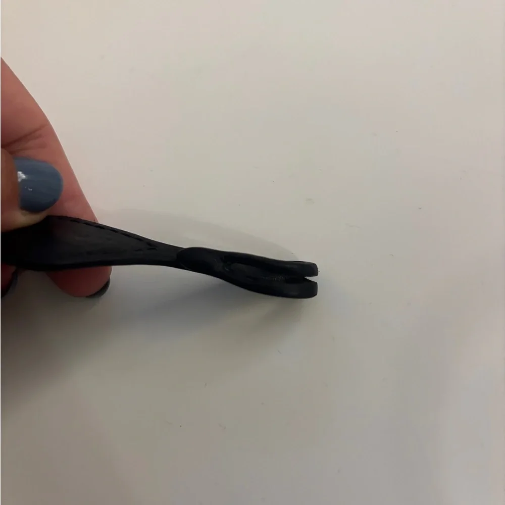 Alaia Black Leather Bag Tag